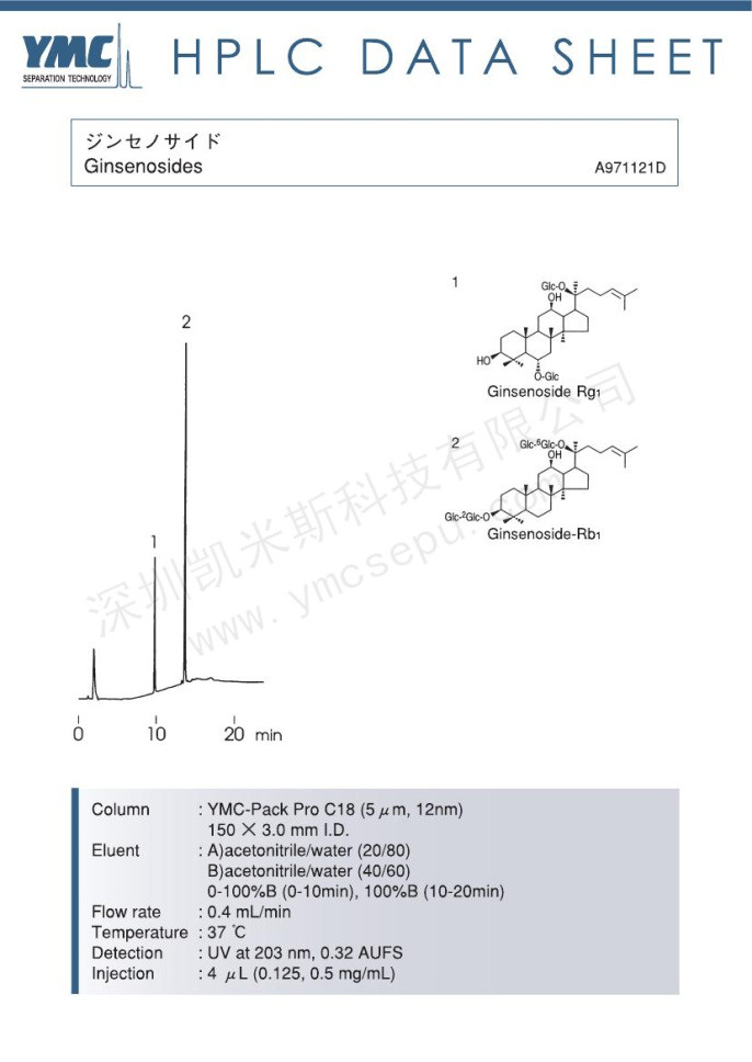 液相色譜法檢測(cè)人參皂甙 液相色譜法檢測(cè)人參皂甙